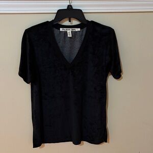 Michael Stars Elegant Black Short Sleeve Top